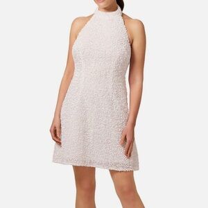 Liv foster white Halter Mini Dress